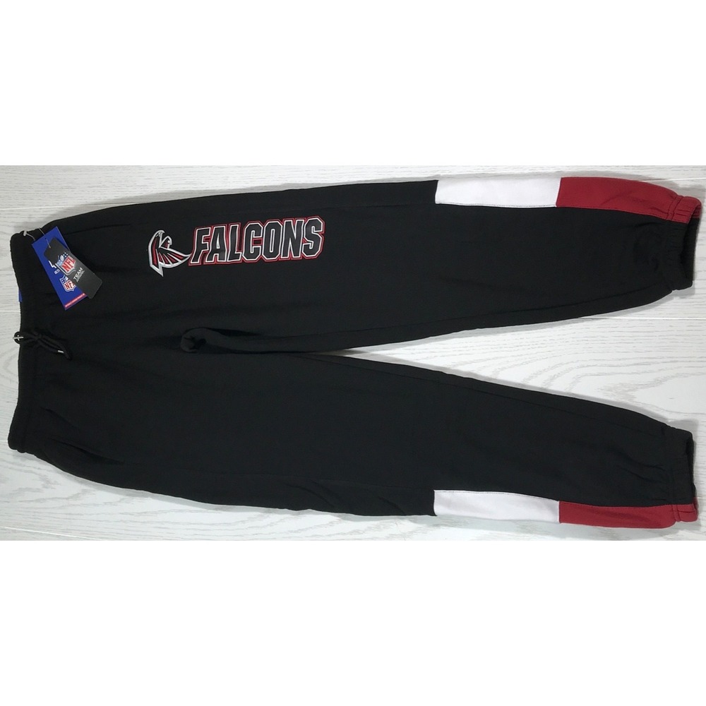 NFL Ultra Game Team Apparel Atlanta Falcons Black Sweatpants Men's Size M New